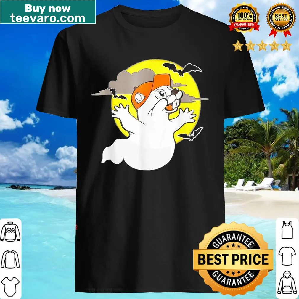 Whimsical Halloween design on Bucees t-shirt