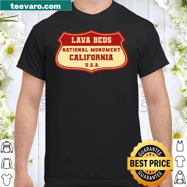 California Lava Beds National Monument shirt featuring artistic lava formations