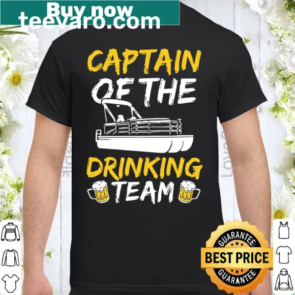 Funny shirt for dads with Captain of the Drinking Team text