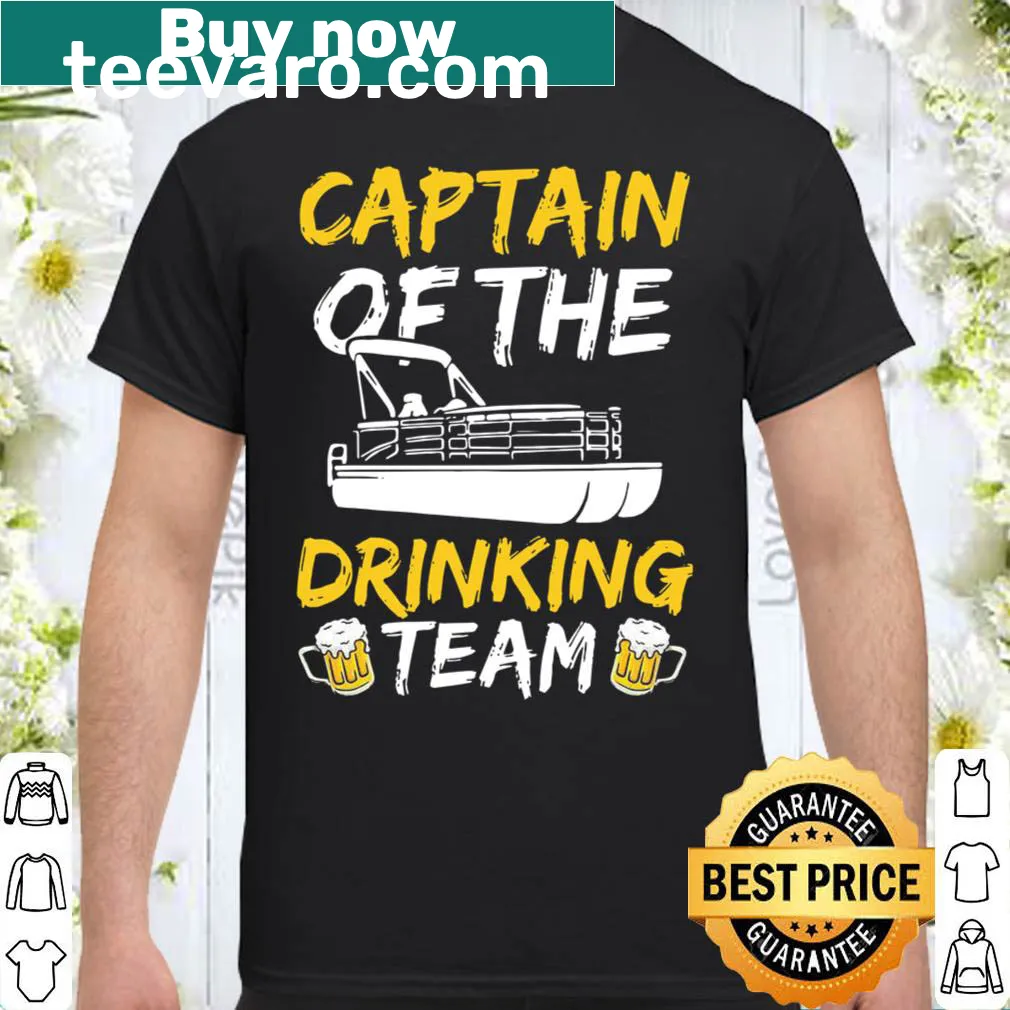 Funny shirt for dads with Captain of the Drinking Team text
