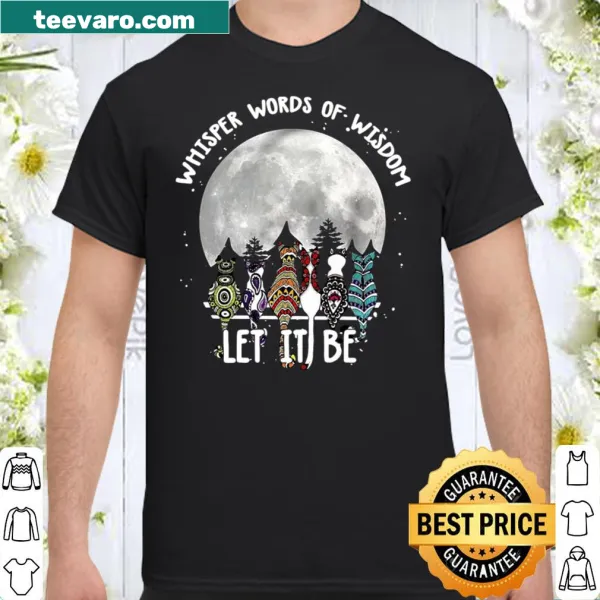 Halloween shirt featuring cats and the phrase Let It Be