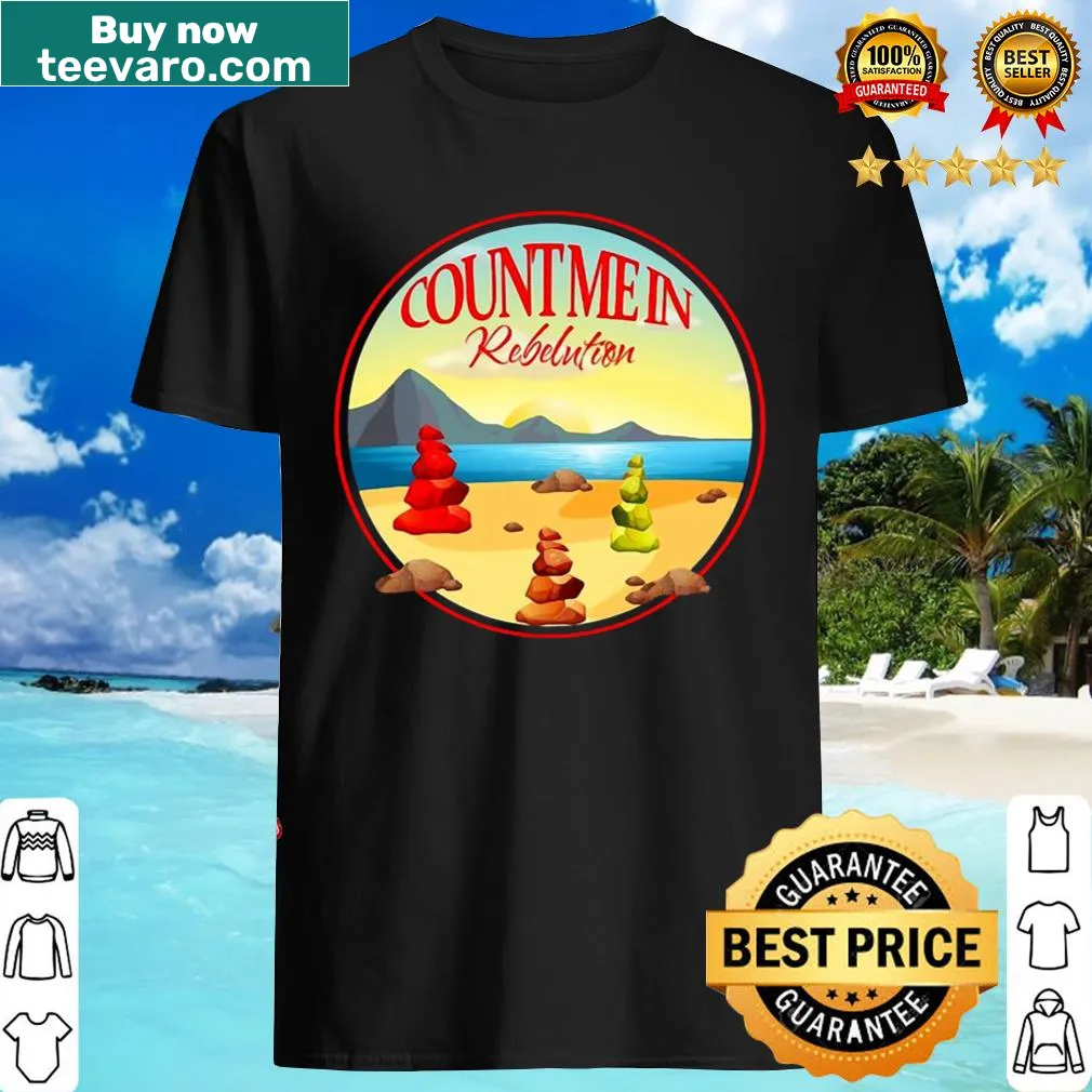 Music lover shirt with Count Me In Rebelution typography