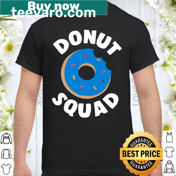 Funny Donut Squad shirt with bold typography