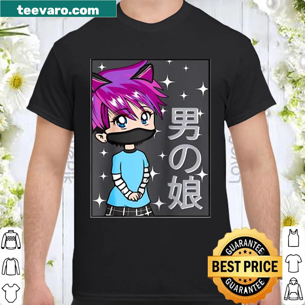 Cute chibi femboy shirt with Japanese Neko anime design
