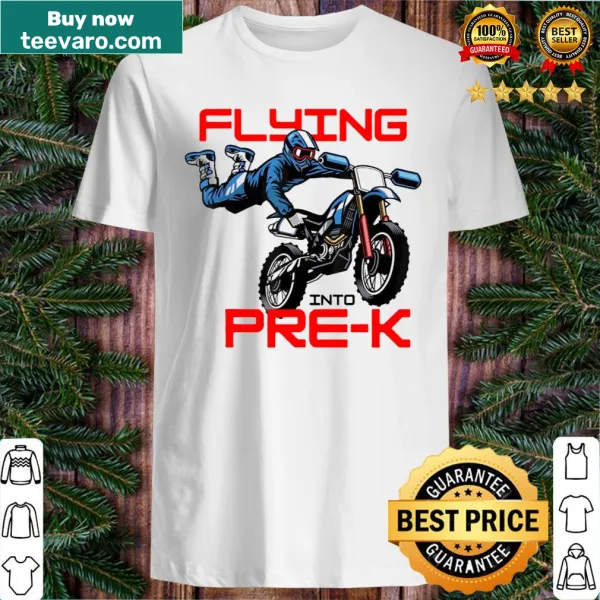 Kids T-shirt featuring a dirt bike graphic for pre-k enthusiasts