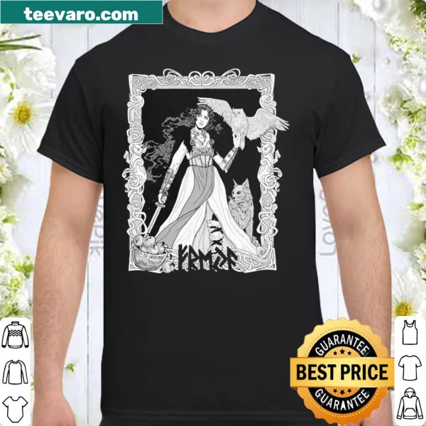 Mythology shirt featuring Freyja, goddess of war