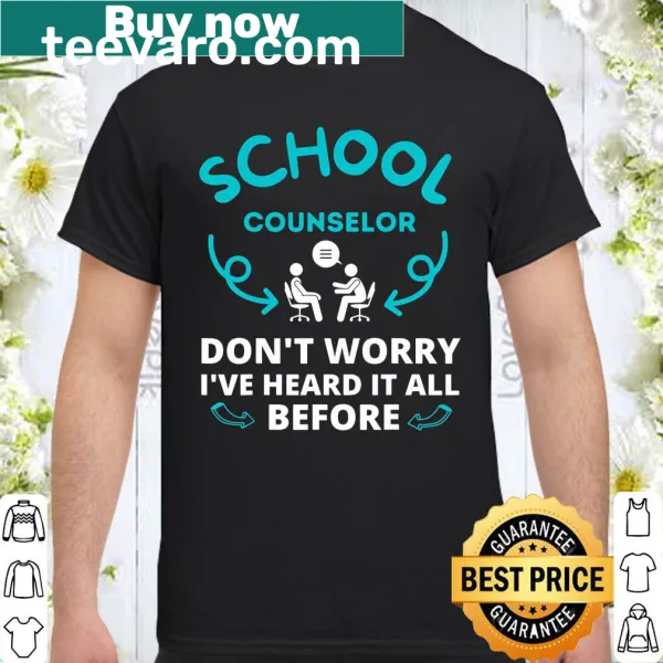 Appreciation T-shirt for school counselors, featuring a heartfelt message for teachers and students.