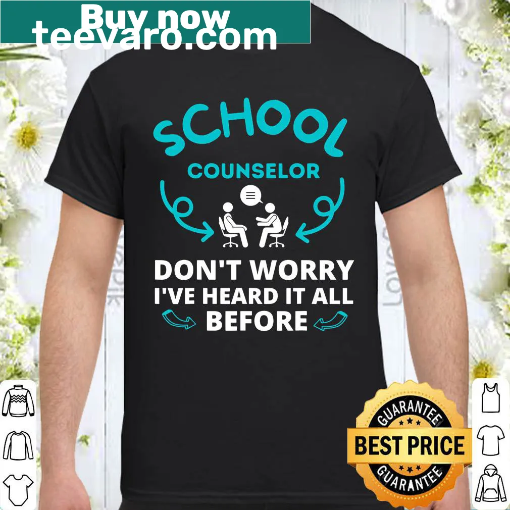Appreciation T-shirt for school counselors, featuring a heartfelt message for teachers and students.