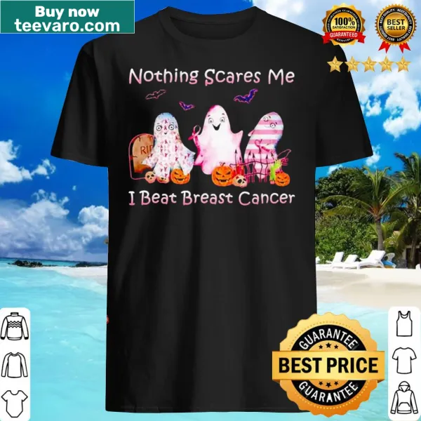 Illustration of a ghost with a message about overcoming breast cancer