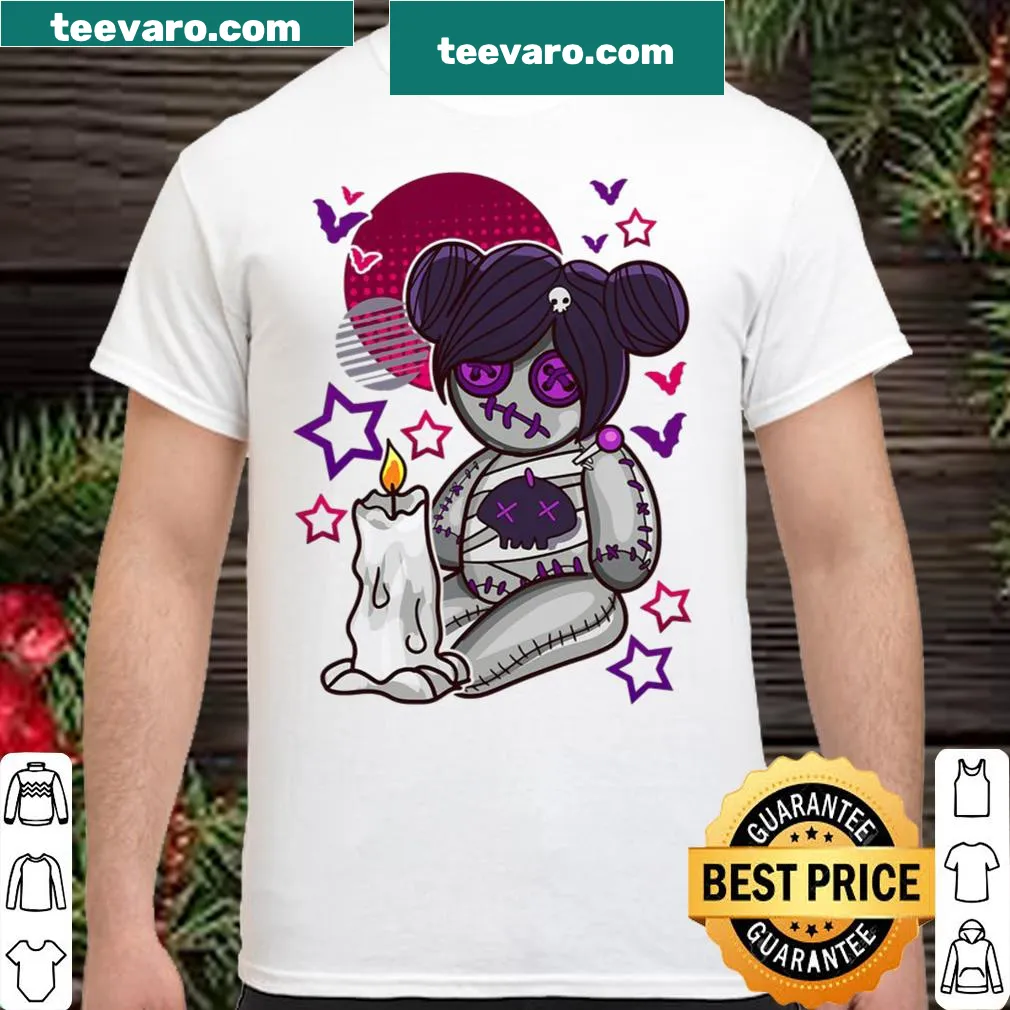 Cute voodoo doll heart design shirt