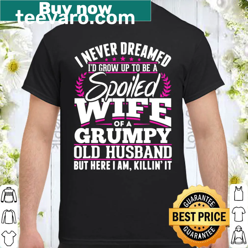 Funny T-shirt for grumpy husbands with playful text
