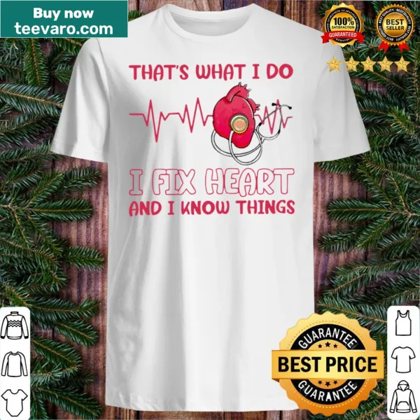 Nurse t-shirt with heart-fixing motto