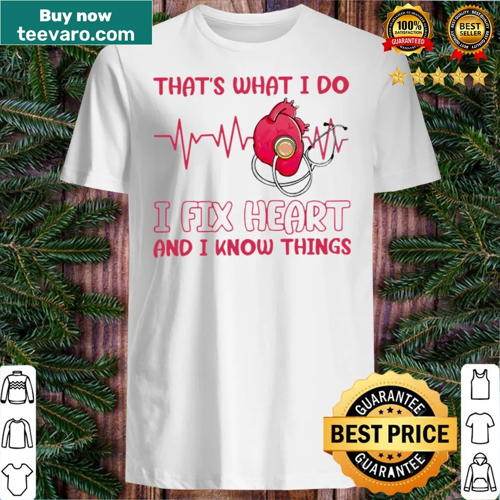 Nurse t-shirt with heart-fixing motto