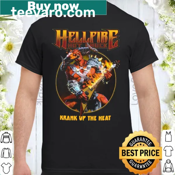 Humorous hot sauce shirt with the phrase Crank Up The Heat