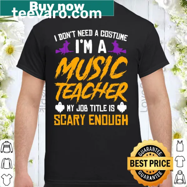 Funny Halloween shirt for music teachers