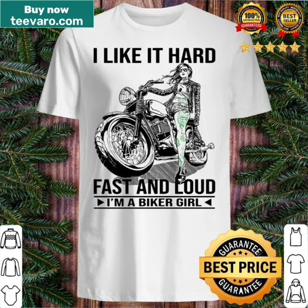 Typography shirt celebrating the biker girl lifestyle
