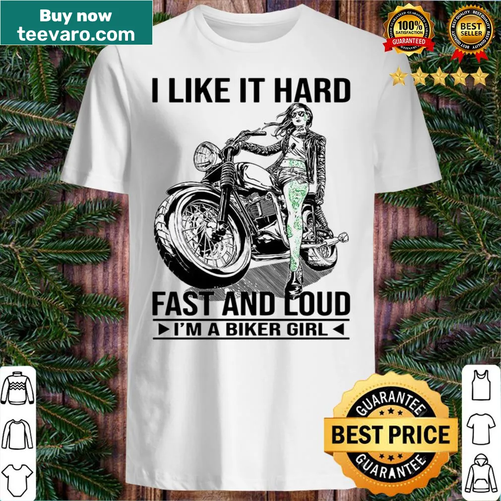 Typography shirt celebrating the biker girl lifestyle