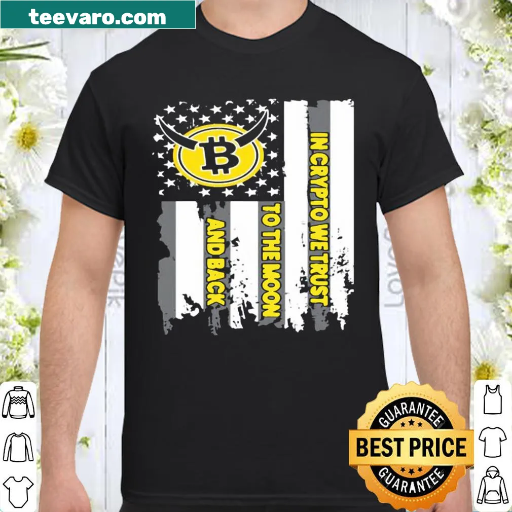 Vintage distressed t-shirt with Bitcoin and crypto slogan