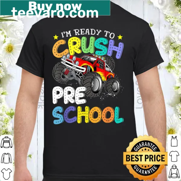 Illustrative monster truck design for preschoolers with playful text.