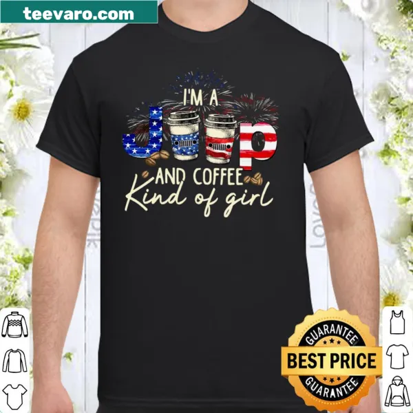 Funny coffee girl T-shirt with quirky illustrations