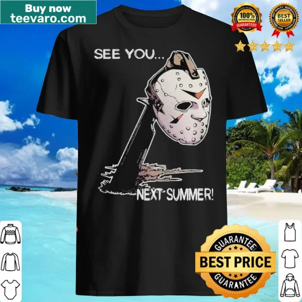 Horror shirt featuring Jason Voorhees face and slogan
