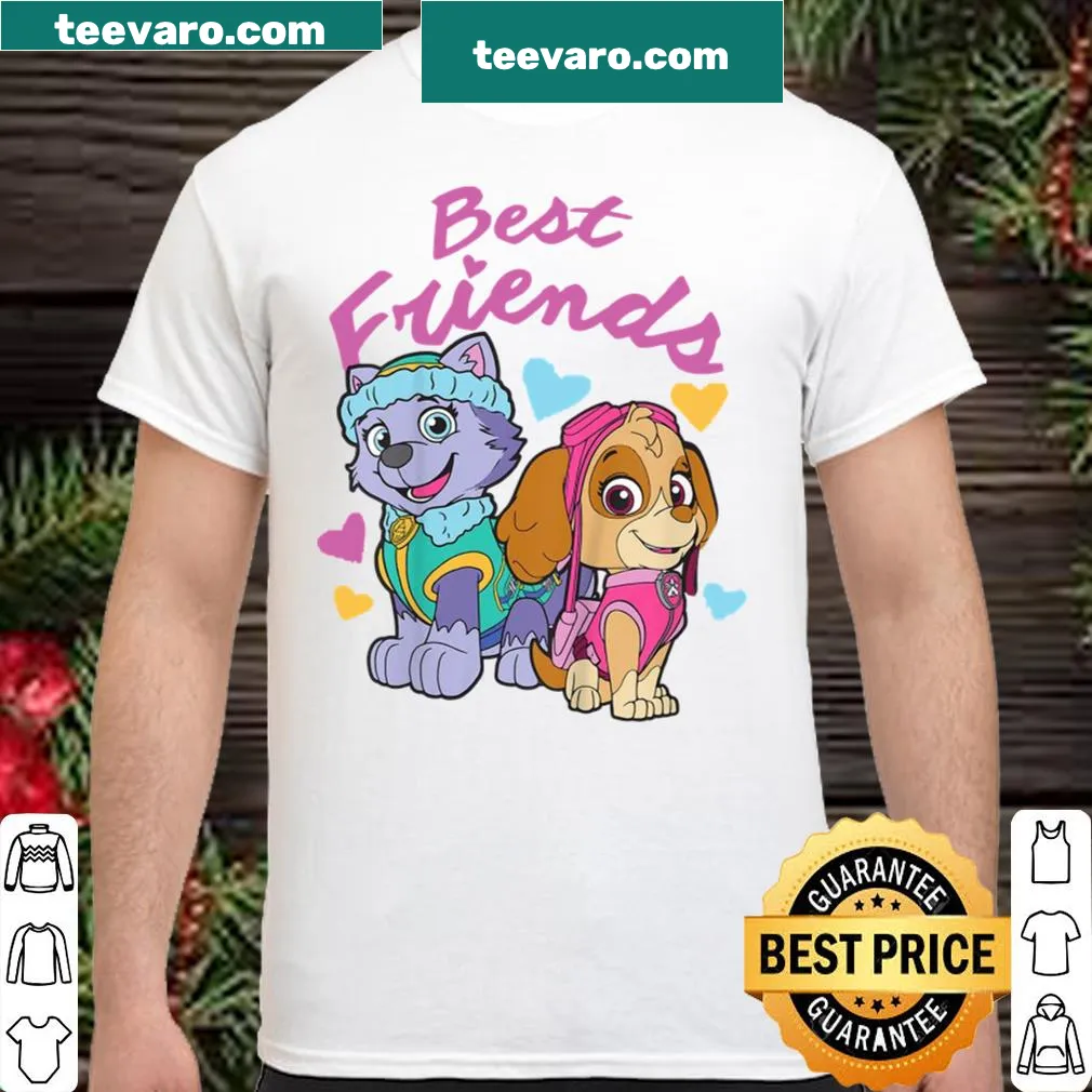 Kids shirt featuring Skye and Everest from Paw Patrol with fun graphics