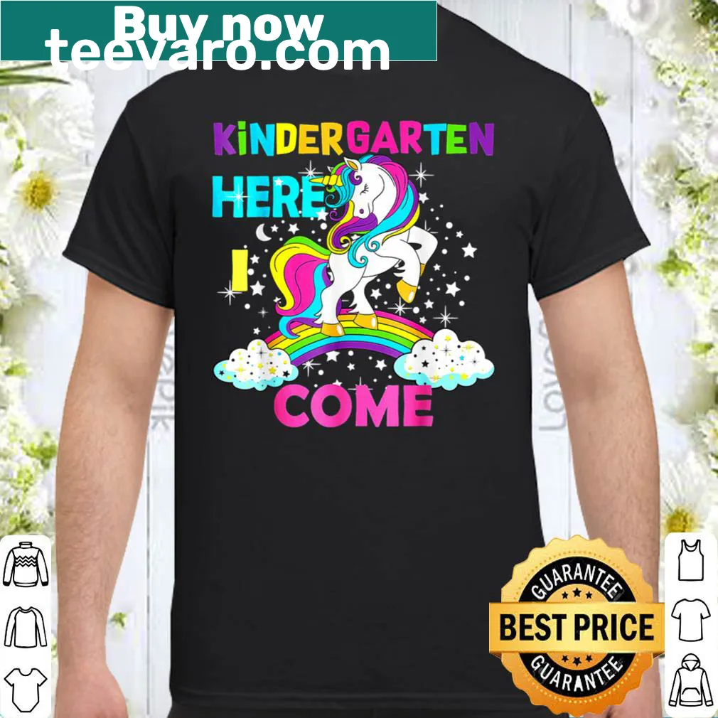 Cute unicorn design for kids' back-to-school T-shirt