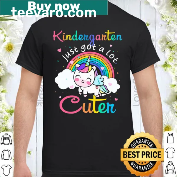 Cute unicorn graphic shirt for kindergarten