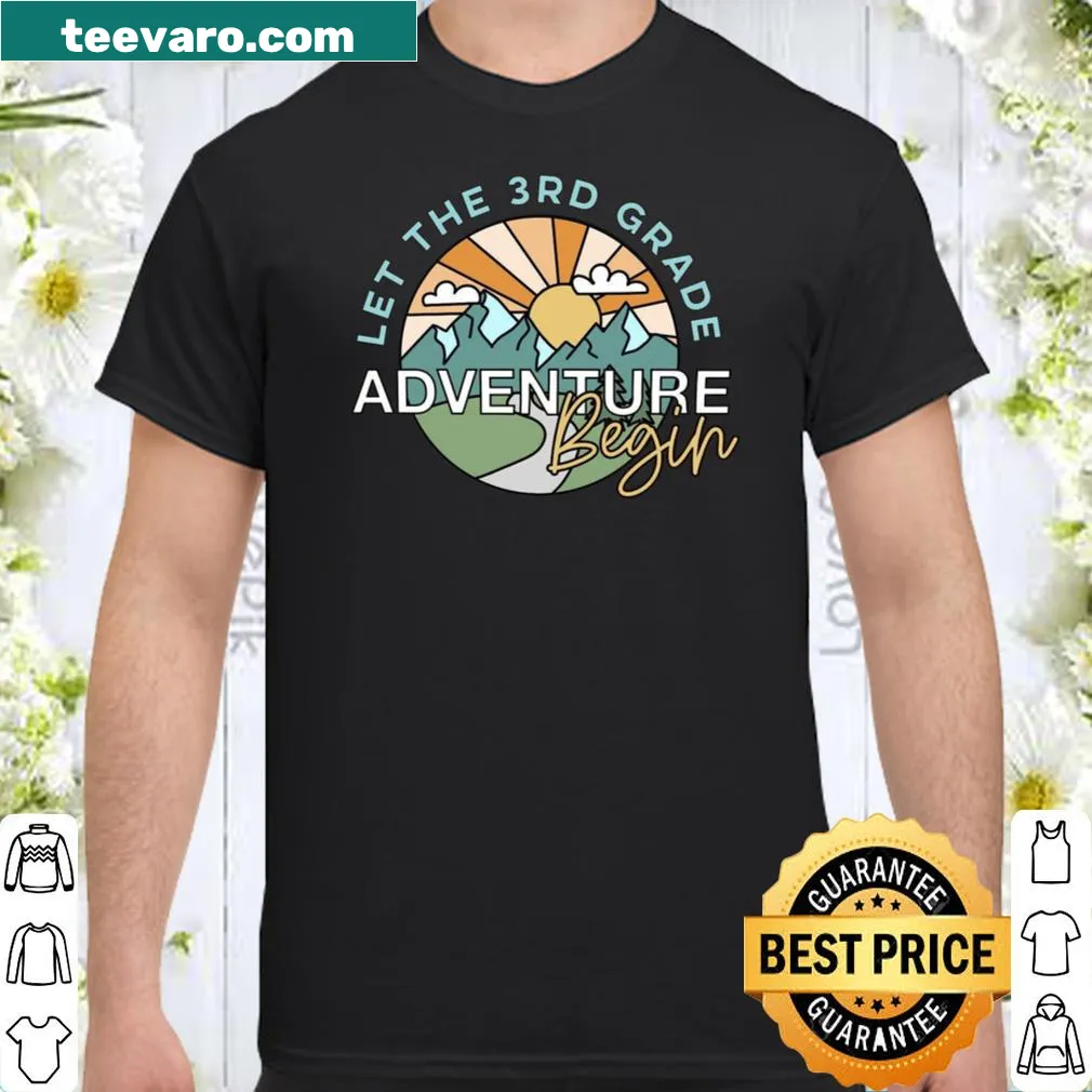 Cheerful 3rd grade adventure graphic t-shirt for kids