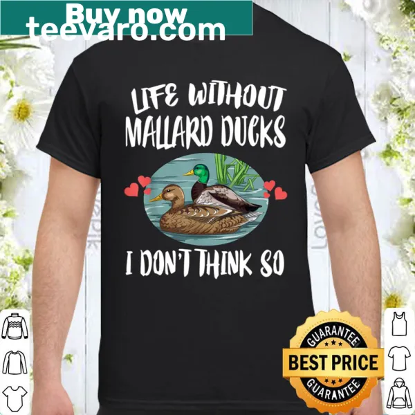 T-shirt with humorous text about mallard ducks and birding