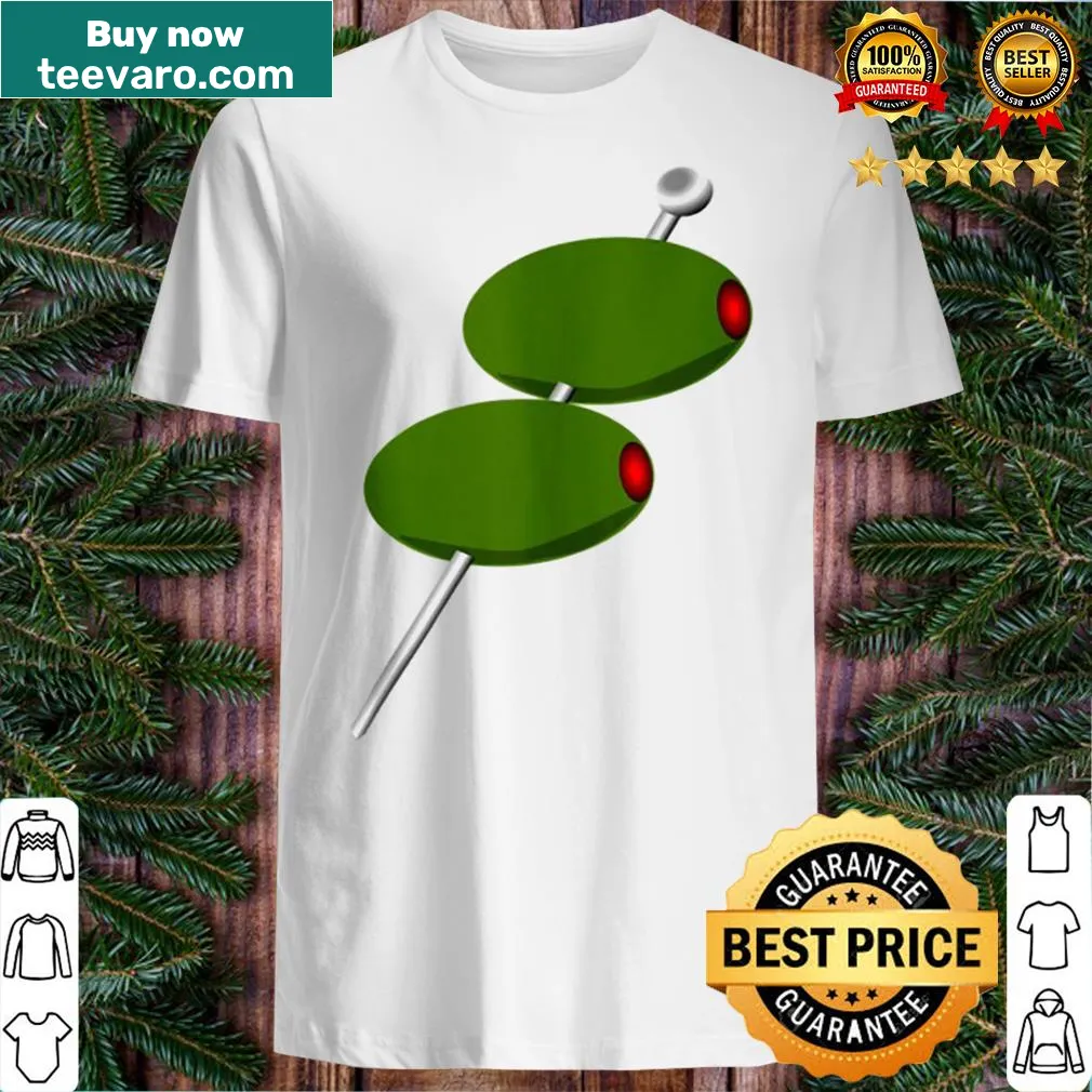 Funny graphic of martini olives for bartenders and students