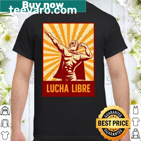 Lucha Libre t-shirt featuring a dynamic masked wrestler graphic