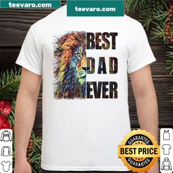 Shirt with lion graphic celebrating fatherhood