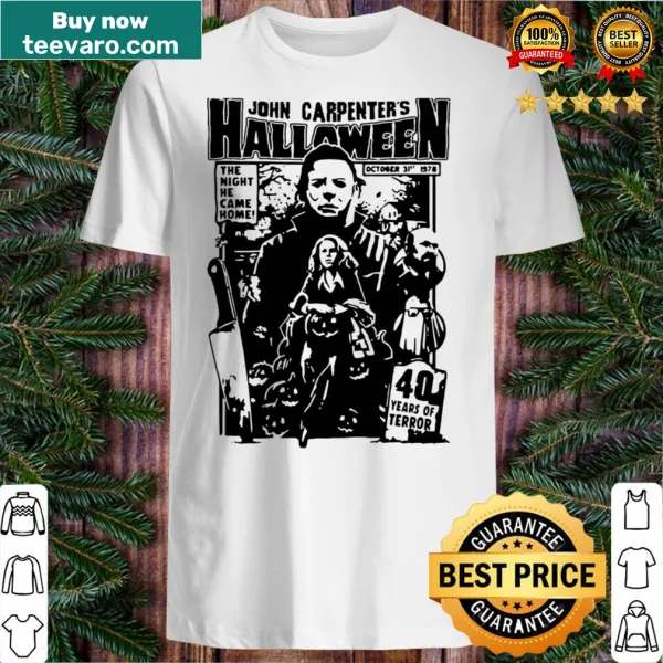 Vintage Michael Myers Halloween t-shirt for horror movie fans.