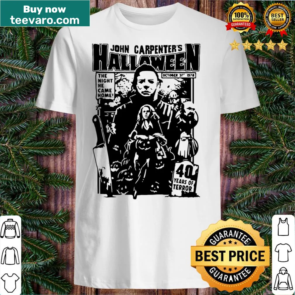 Vintage Michael Myers Halloween t-shirt for horror movie fans.