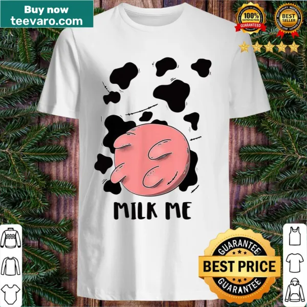 Cartoon zombie cow Halloween shirt with a humorous design.