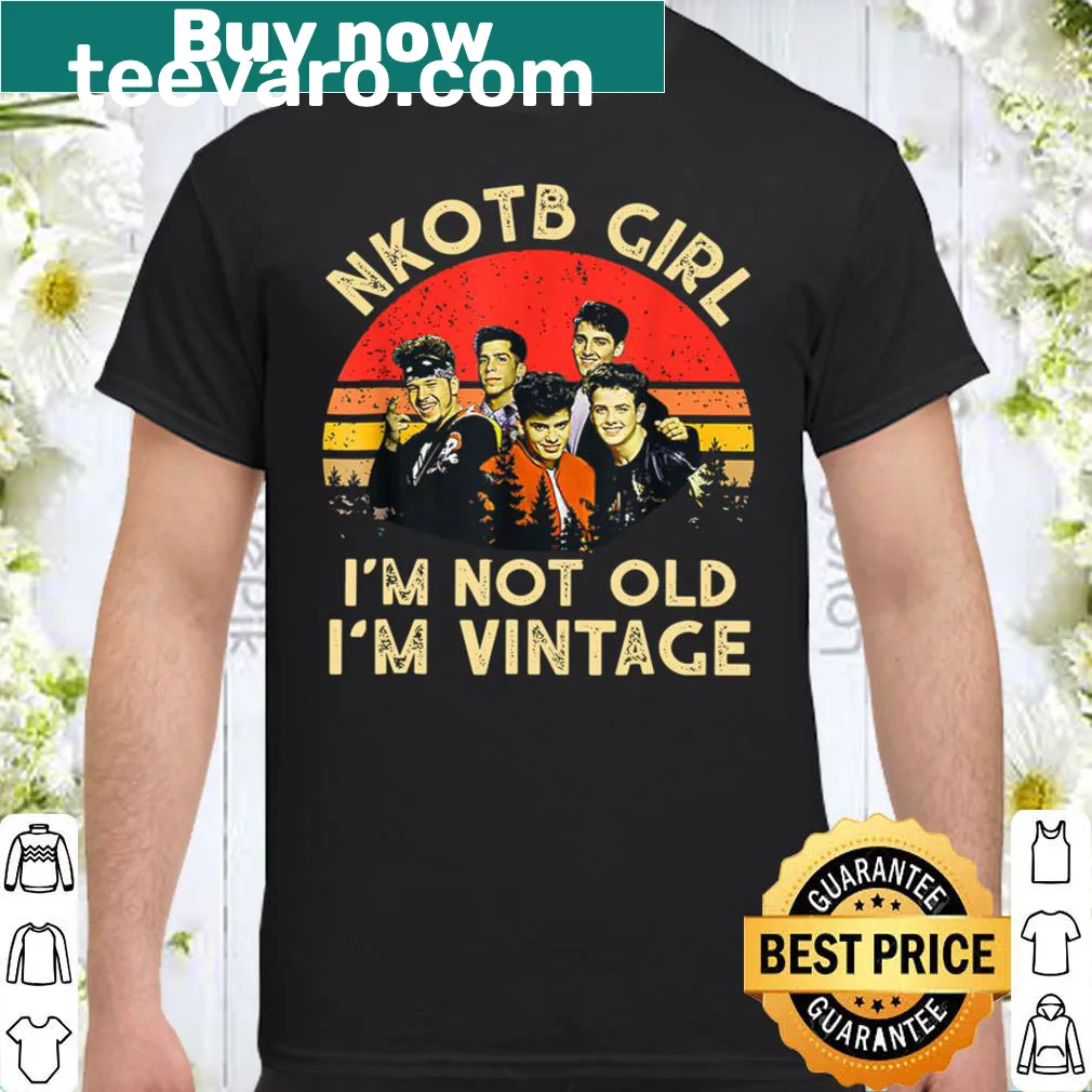 Playful shirt stating 'I'm Not Old, I'm Vintage' in stylish typography