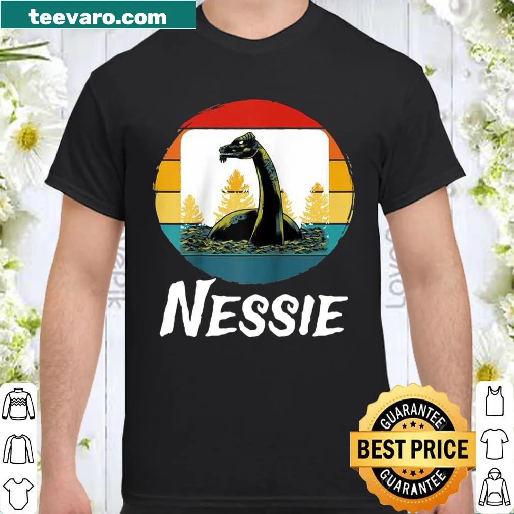 Vintage-style t-shirt featuring the Loch Ness Monster