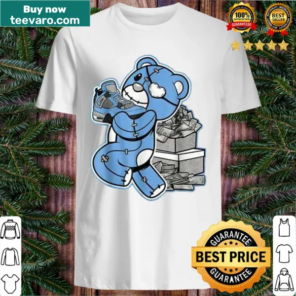 Graphic tee matching Jordan 4 University Blue