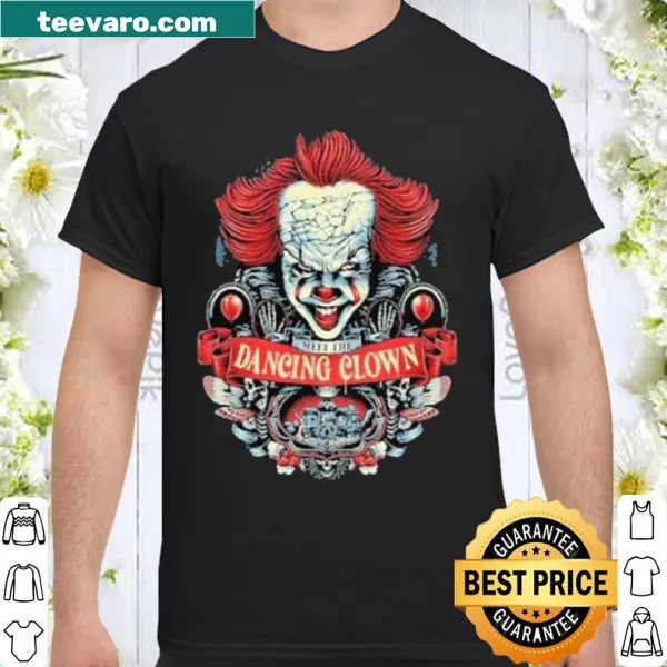 Playful dancing clown shirt for horror fans