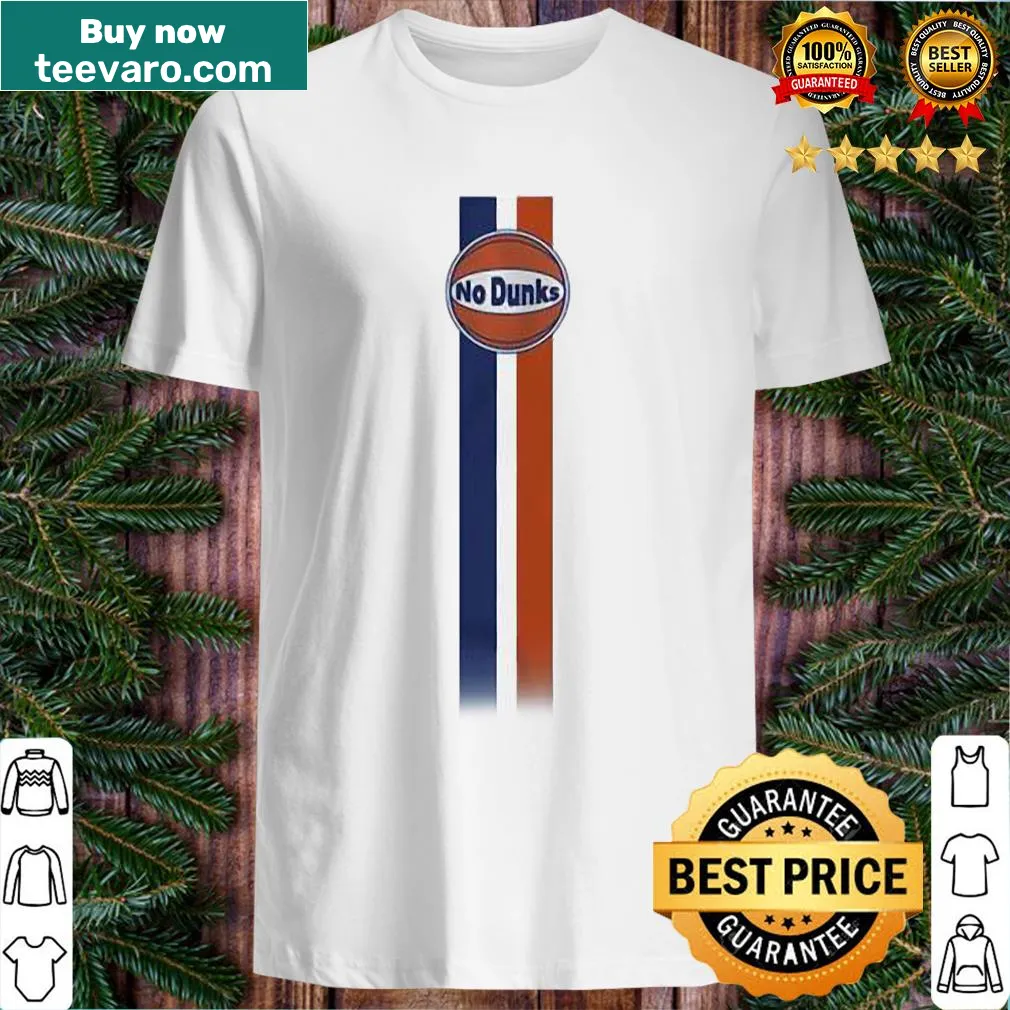 Bold racing graphic with the slogan No Dunks