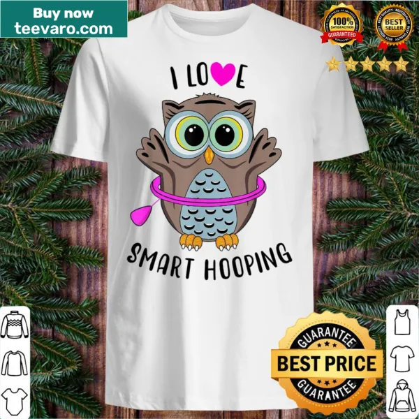 Playful fitness shirt featuring an owl hooping with a fun design