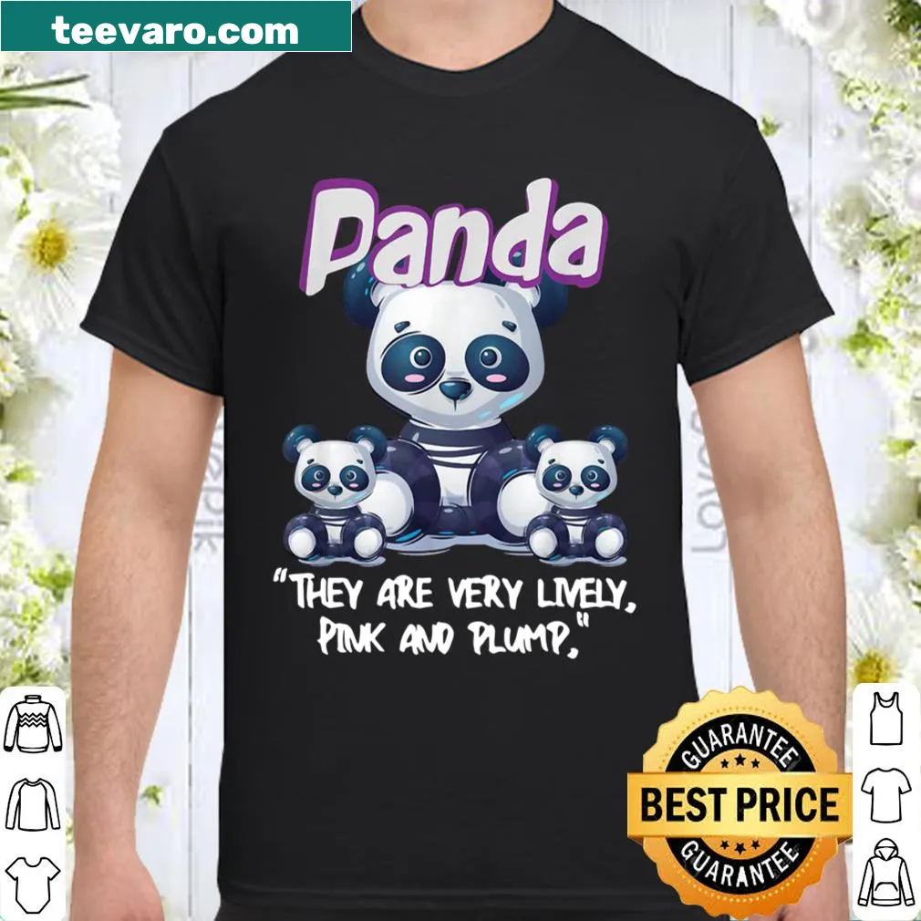 Cute panda graphic with text about family on t-shirt