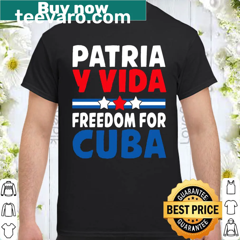 Vintage Cuban flag shirt with 'Freedom For Cuba' text