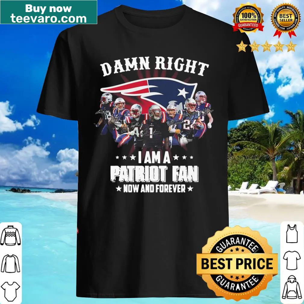 Patriot t-shirt featuring bold text and signatures