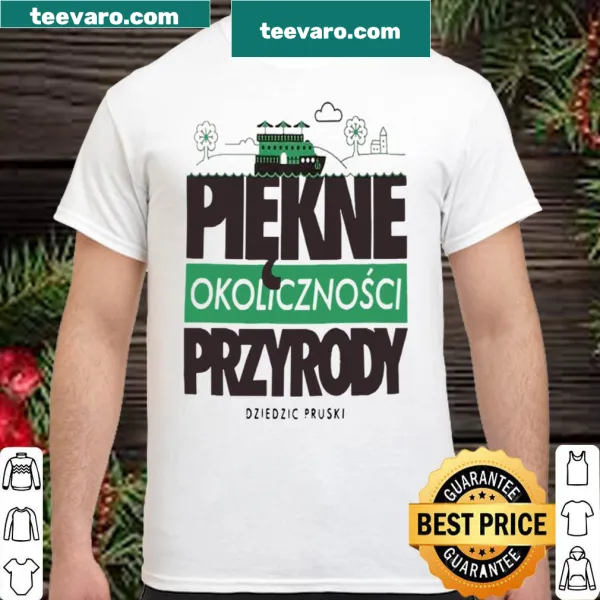 Nature-themed shirt featuring elegant graphic and text about the environment
