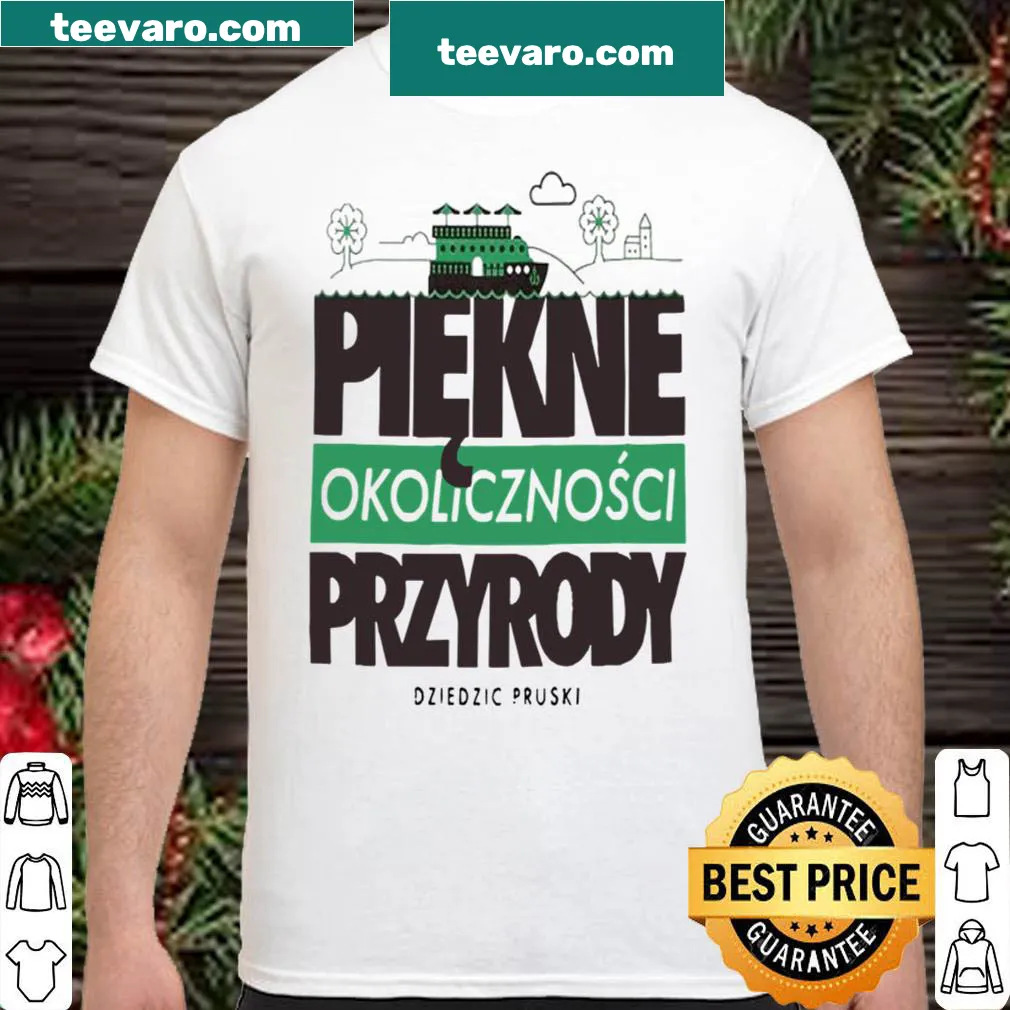 Nature-themed shirt featuring elegant graphic and text about the environment