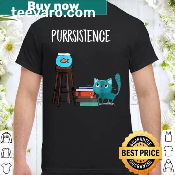 Witty cat-themed shirt with a playful phrase