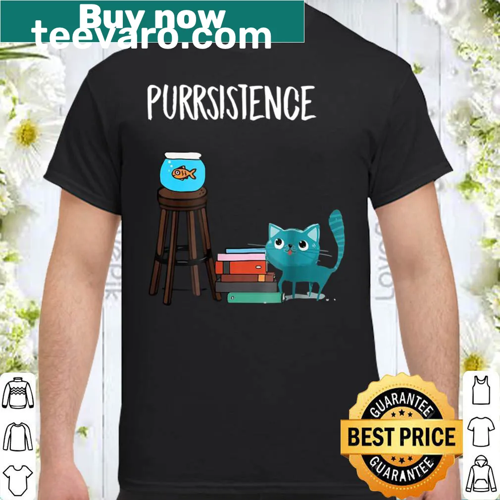 Witty cat-themed shirt with a playful phrase