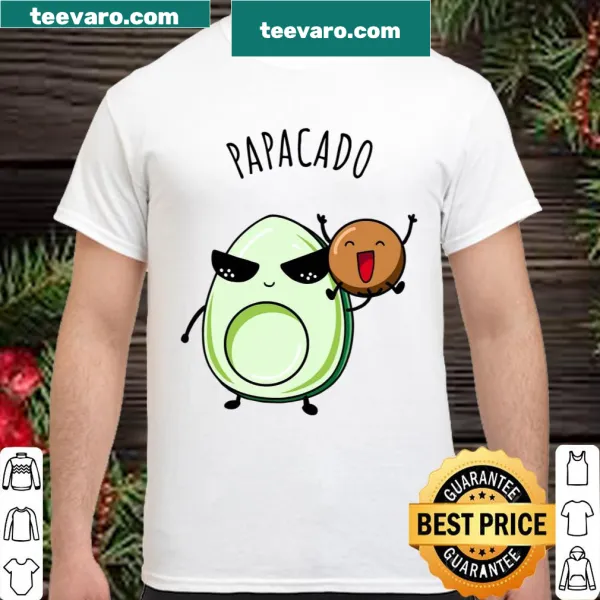 Avocado-themed shirt for expecting dads announcing pregnancy